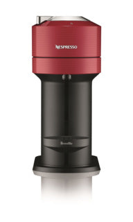 Nespresso Vertuo Next Coffee and Espresso Breville Machine with Aeroccino Red