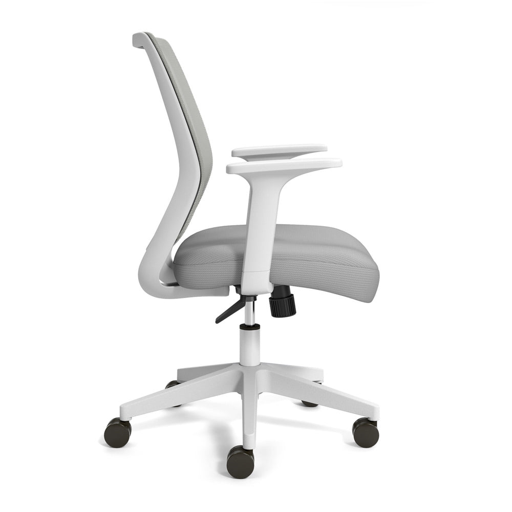 Union and Scale Essentials Mesh Back Fabric Task Chair Grey