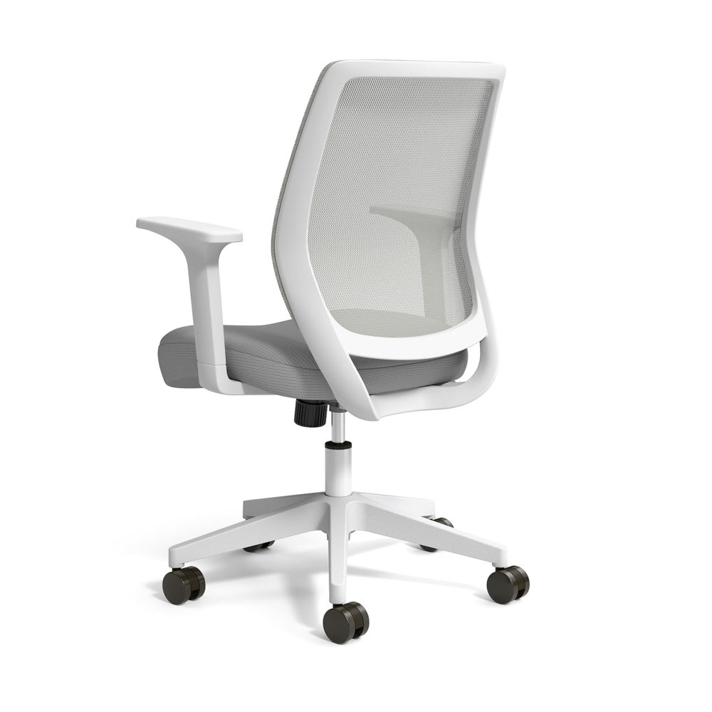 Union and Scale Essentials Mesh Back Fabric Task Chair Grey