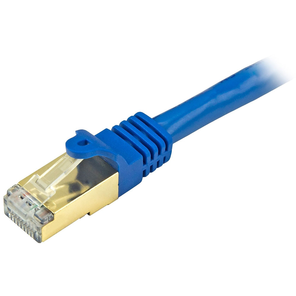 StarTech Cat6a Ethernet Patch Cable Shielded 12ft Blue