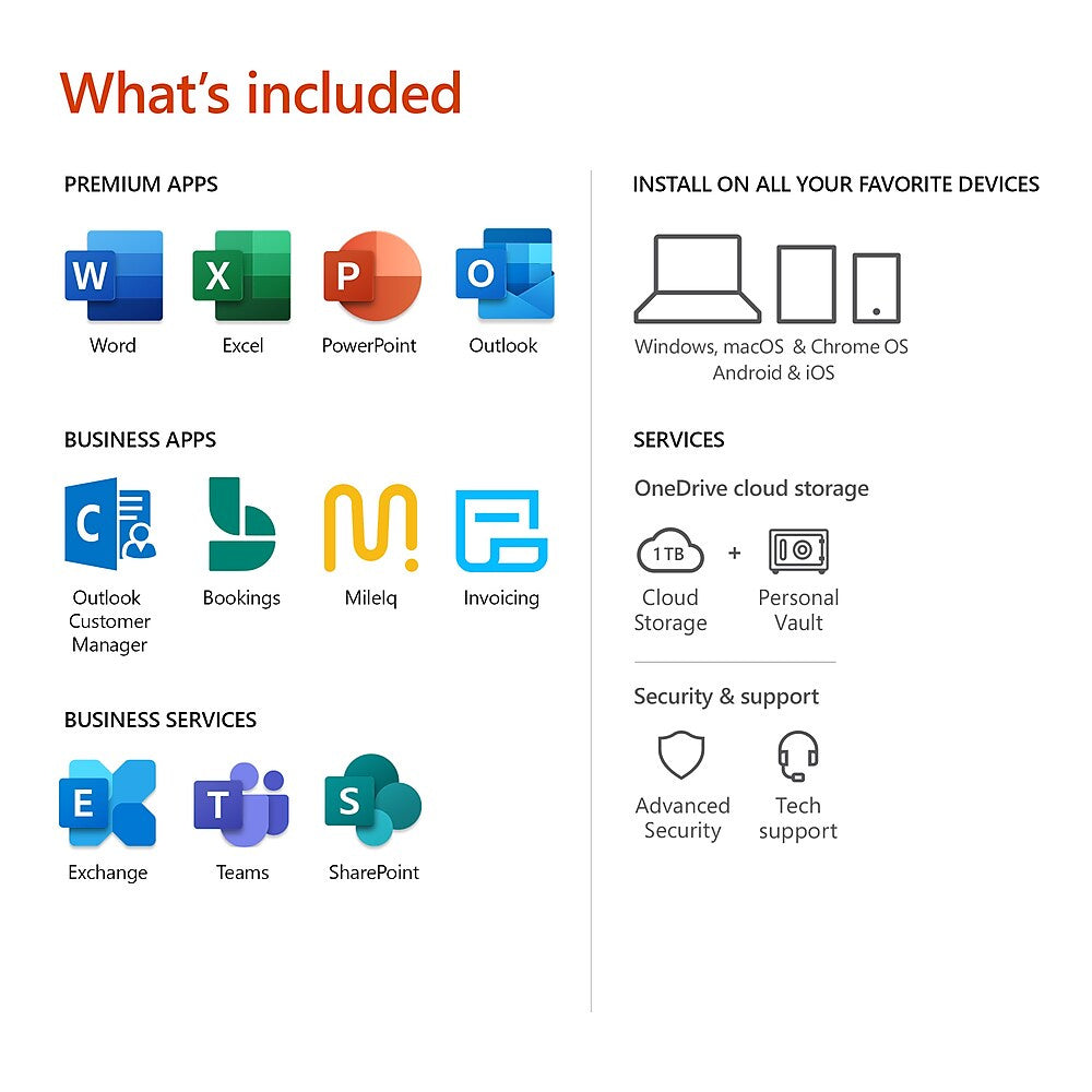 Microsoft Office 365 Business Premium KLQ-00378 1 Person
