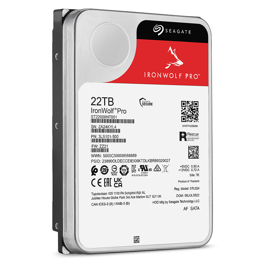 Seagate IronWolf Pro SATA III 3.5" 22TB Internal NAS HDD