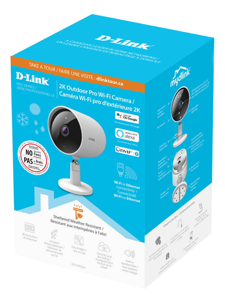 D-Link DCS-8302LH 2k Outdoor Pro WiFi Camera