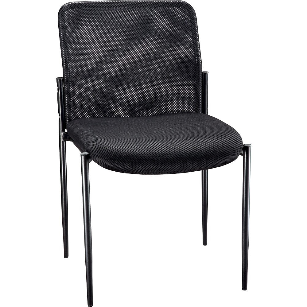 Roaken Mesh Guest Chair with Arms Black