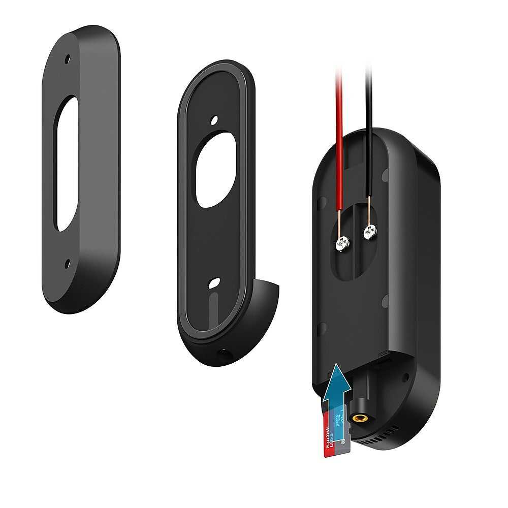 Geeni DoorPeek Smart Wi-Fi Doorbell Black