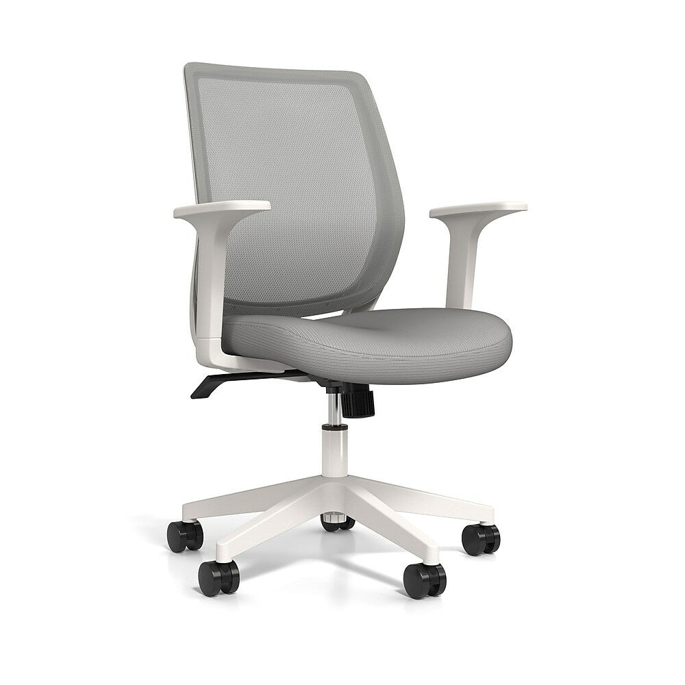 Union and Scale Essentials Mesh Back Fabric Task Chair Grey