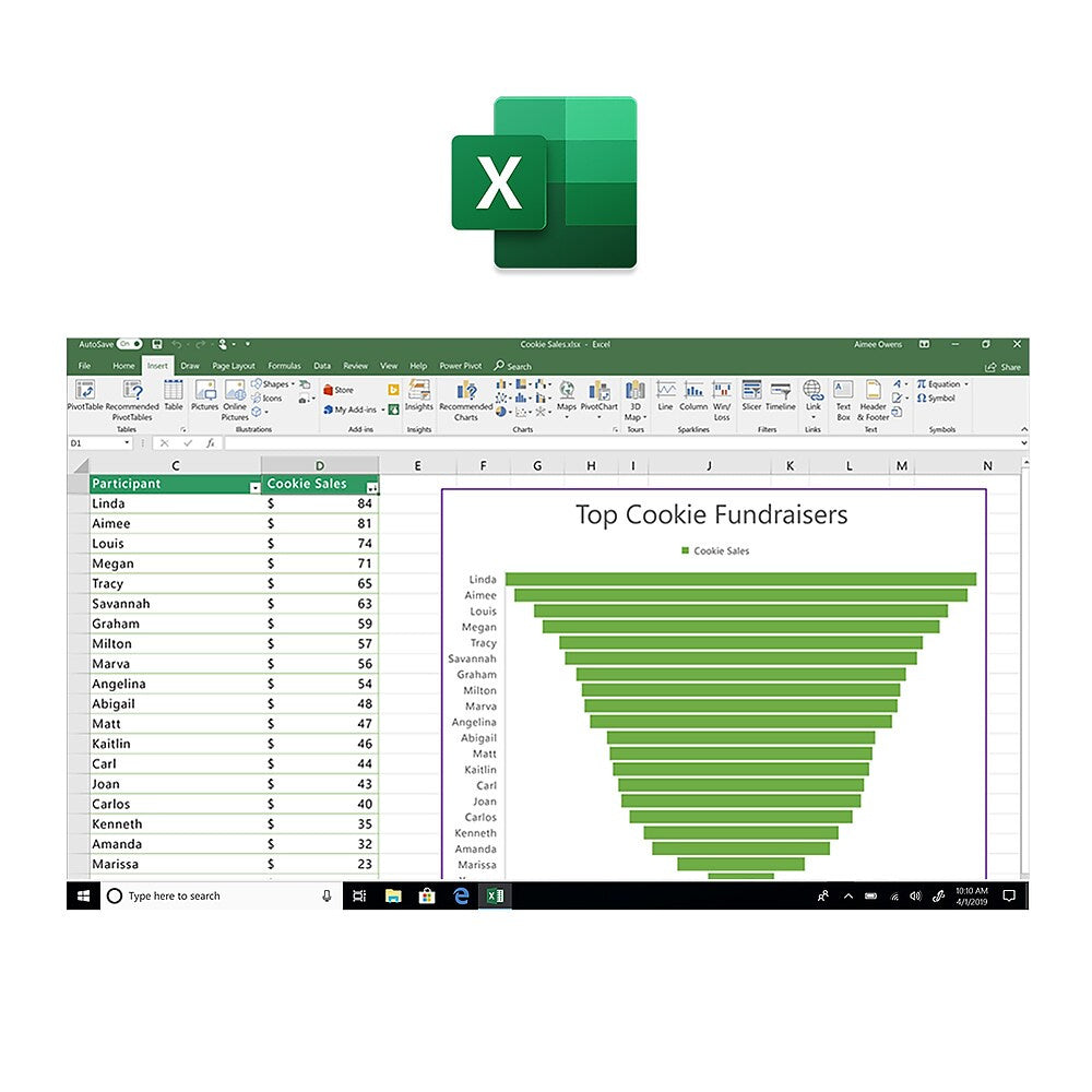 Microsoft Office Home and Student 2019 79G-05186 1 User 1 Device PC/Mac