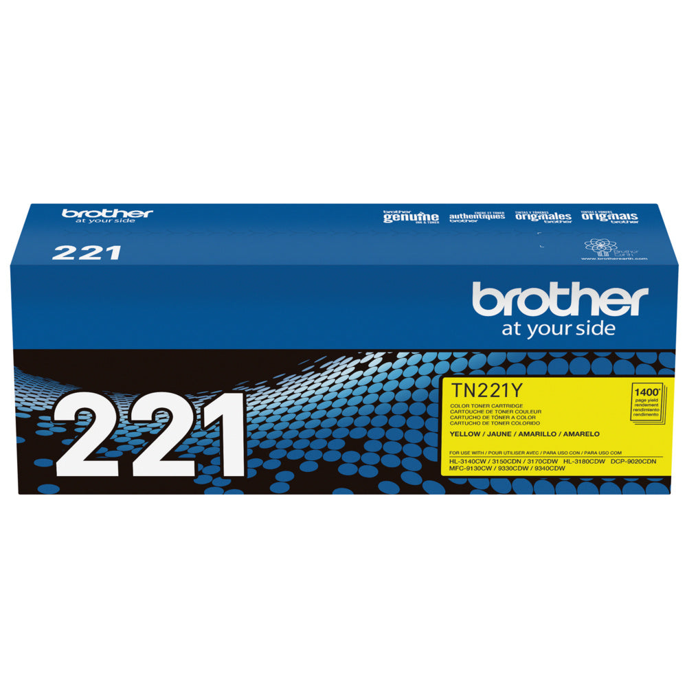 Brother TN221Y Yellow Toner Cartridge
