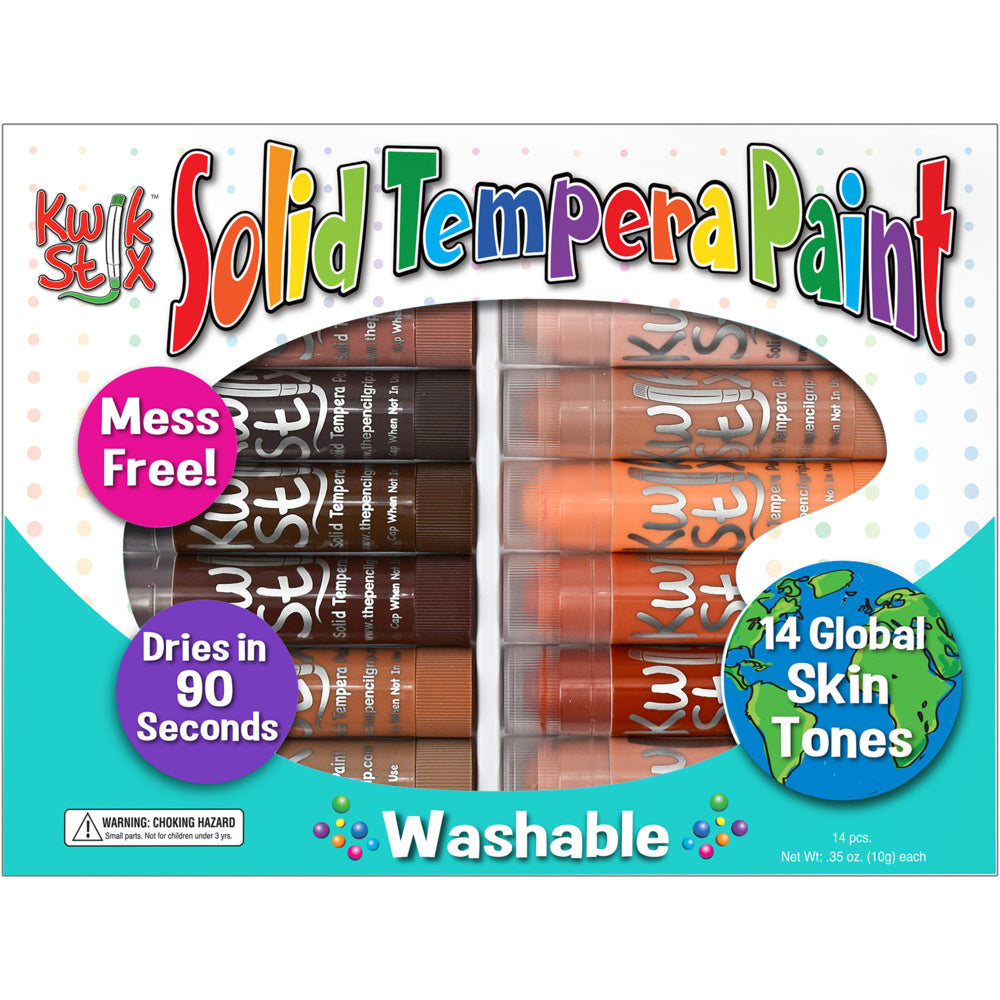 Kwik Stix Tempera Paint Sticks Global Skin Tone Set 14 Pack