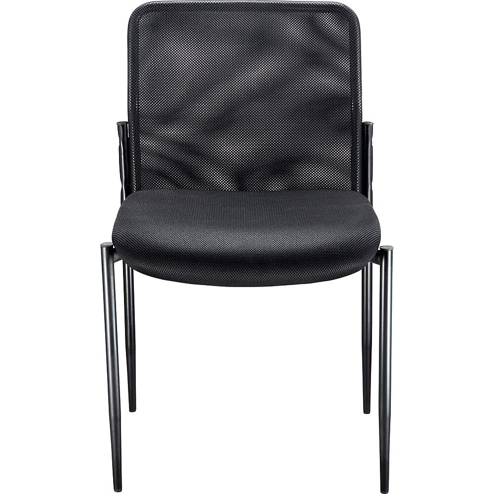 Roaken Mesh Guest Chair with Arms Black