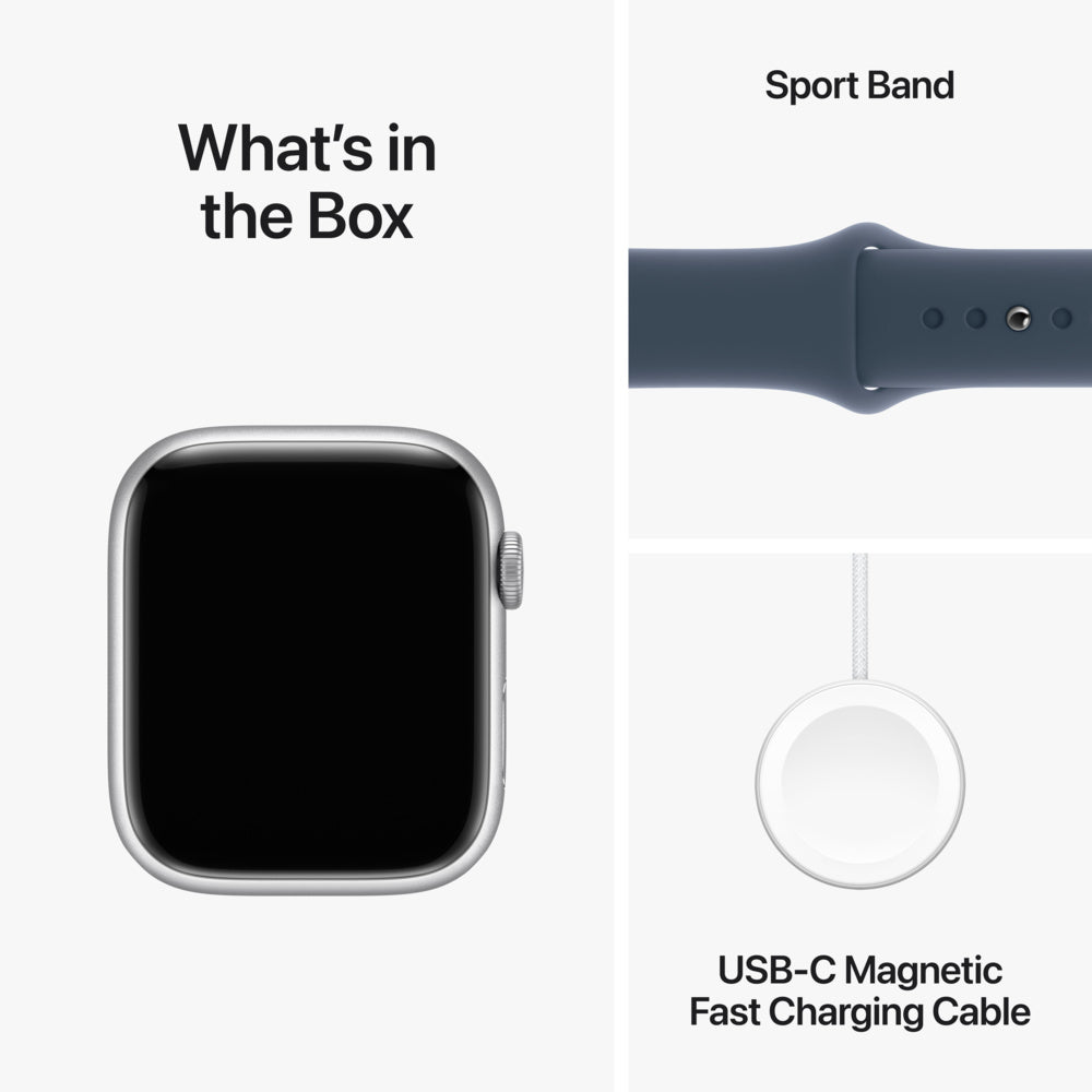 Apple Watch Series 9 MR9D3CL/A 45mm Silver S/M