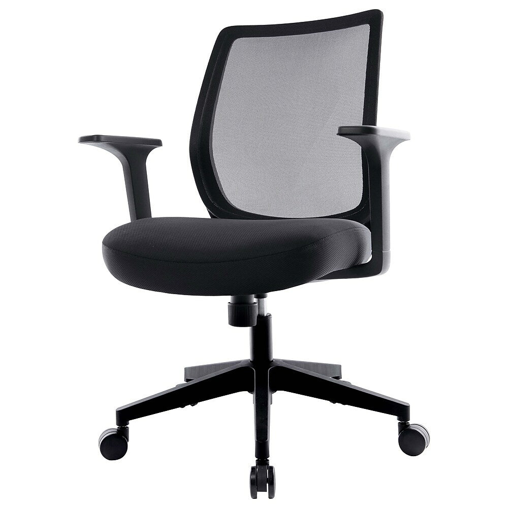 Union and Scale Essentials Mesh Back Fabric Task Chair Black