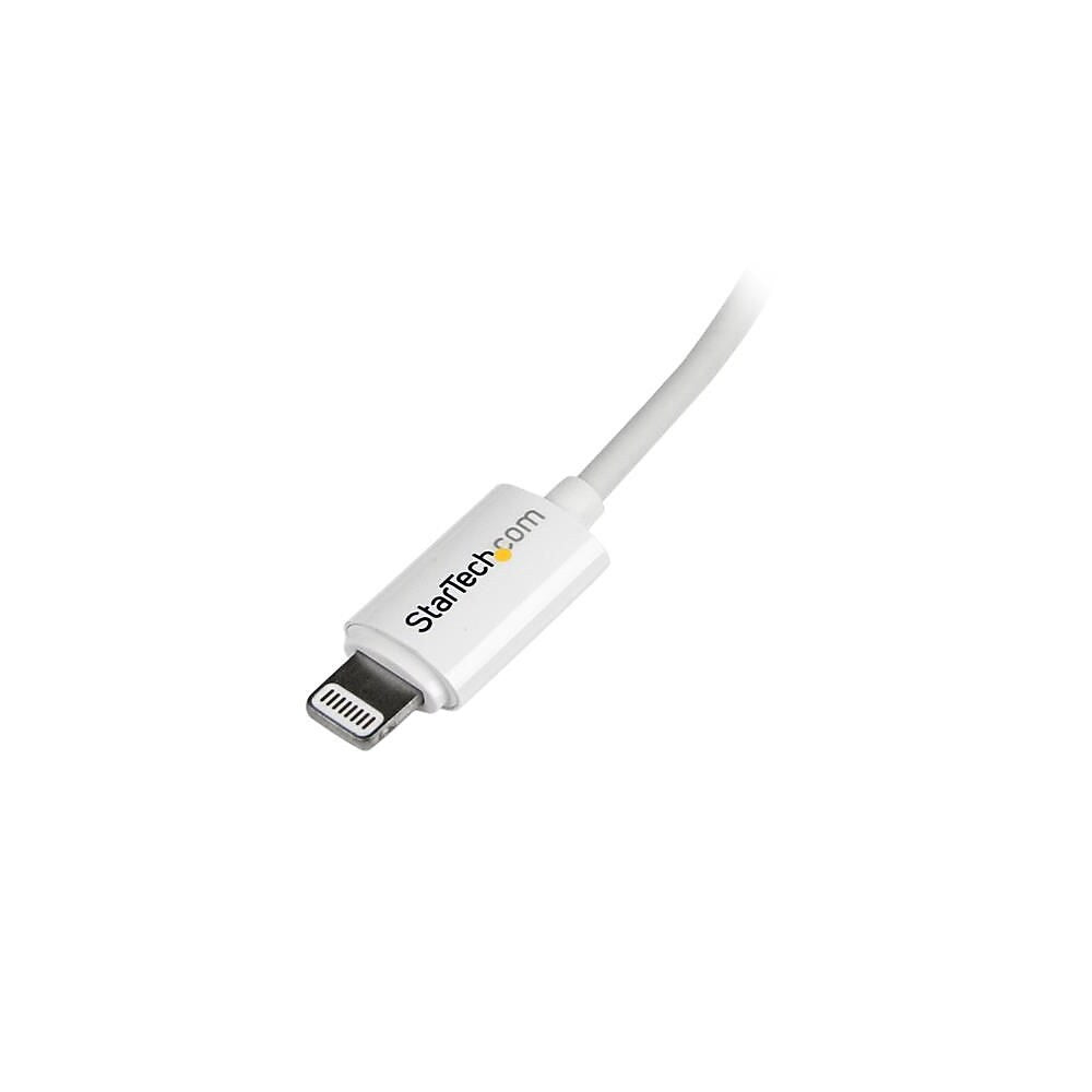 StarTech 10ft Apple 8-pin Lightning Connector to USB Cable White