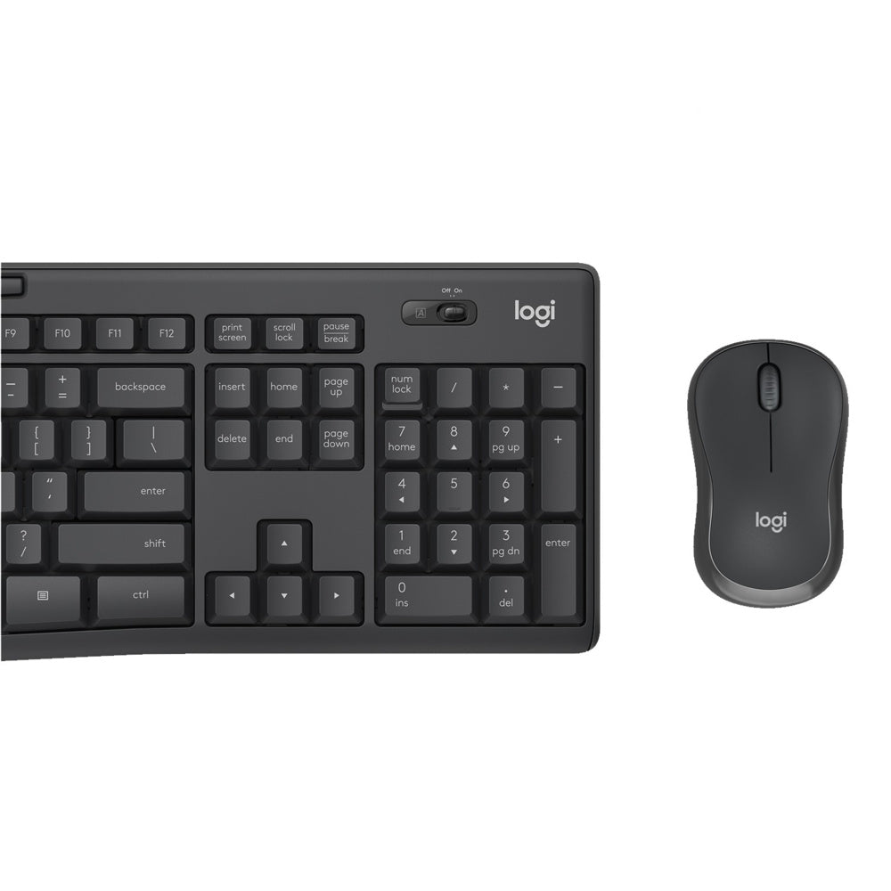 Logitech MK295 Silent Wireless Mouse and Keyboard Graphite