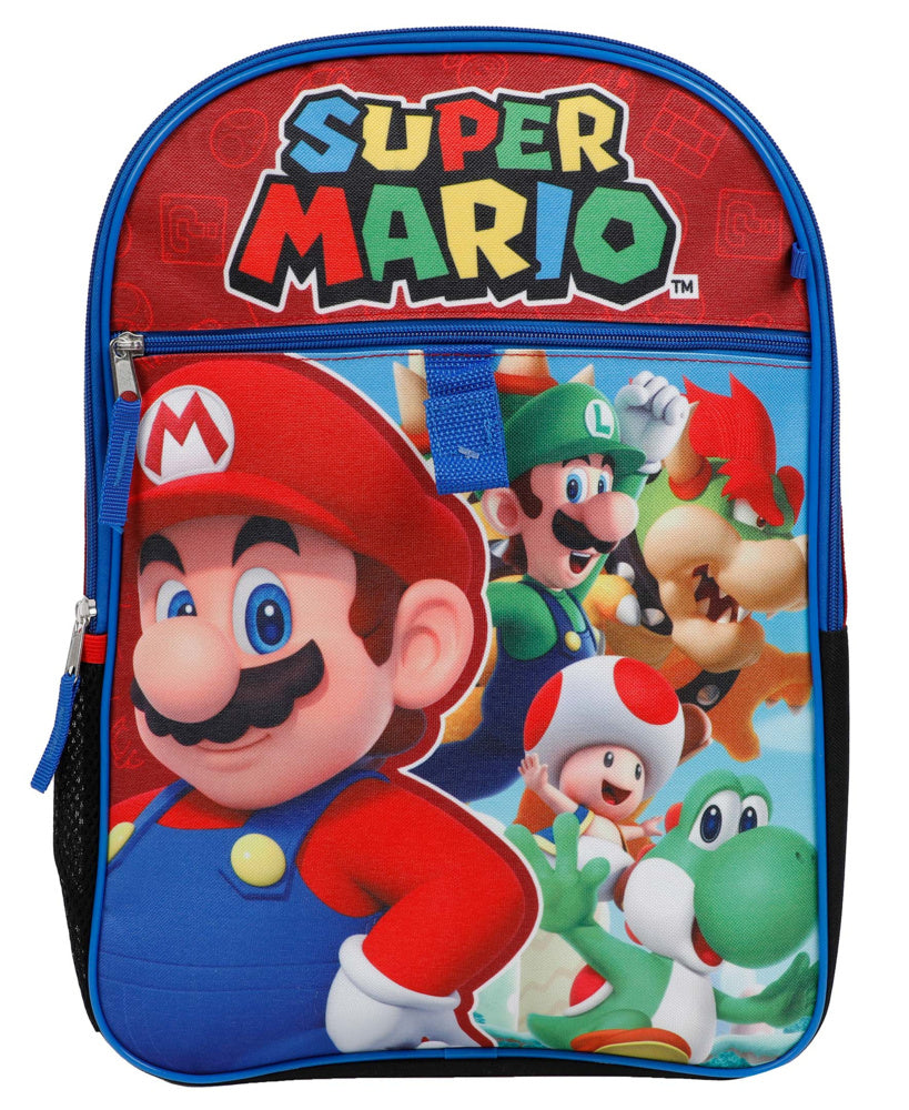 Bioworld B1B05EZSMB 5-Piece Super Mario Backpack Set