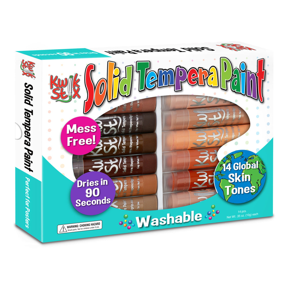 Kwik Stix Tempera Paint Sticks Global Skin Tone Set 14 Pack