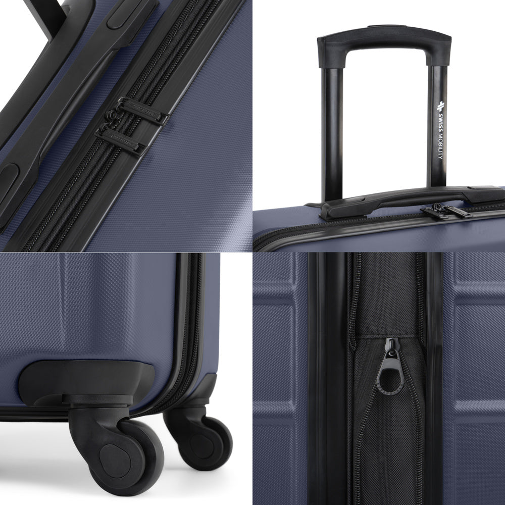 Swiss Mobility LGA Collection 24" Hardside Luggage Navy