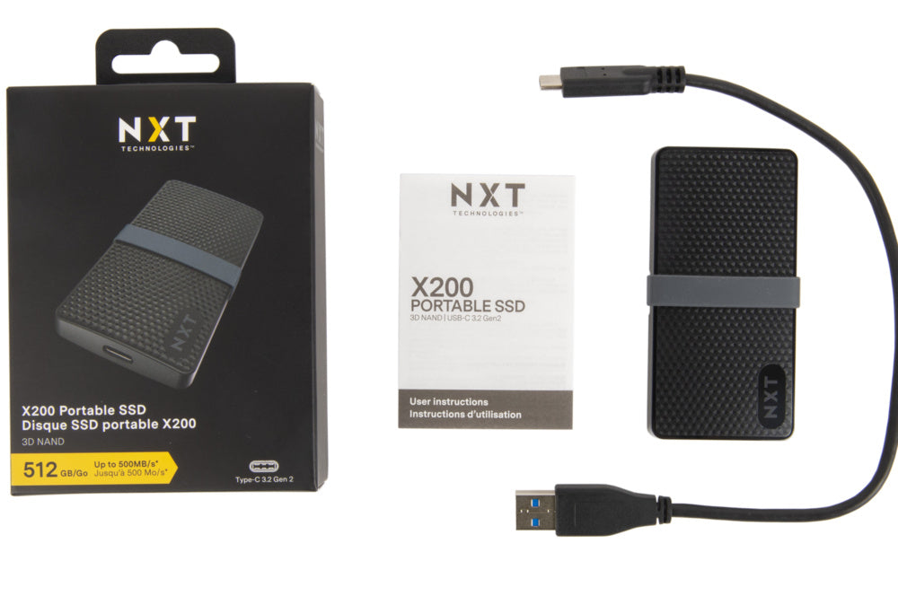 NXT X200 512GB Portable USB-C SSD