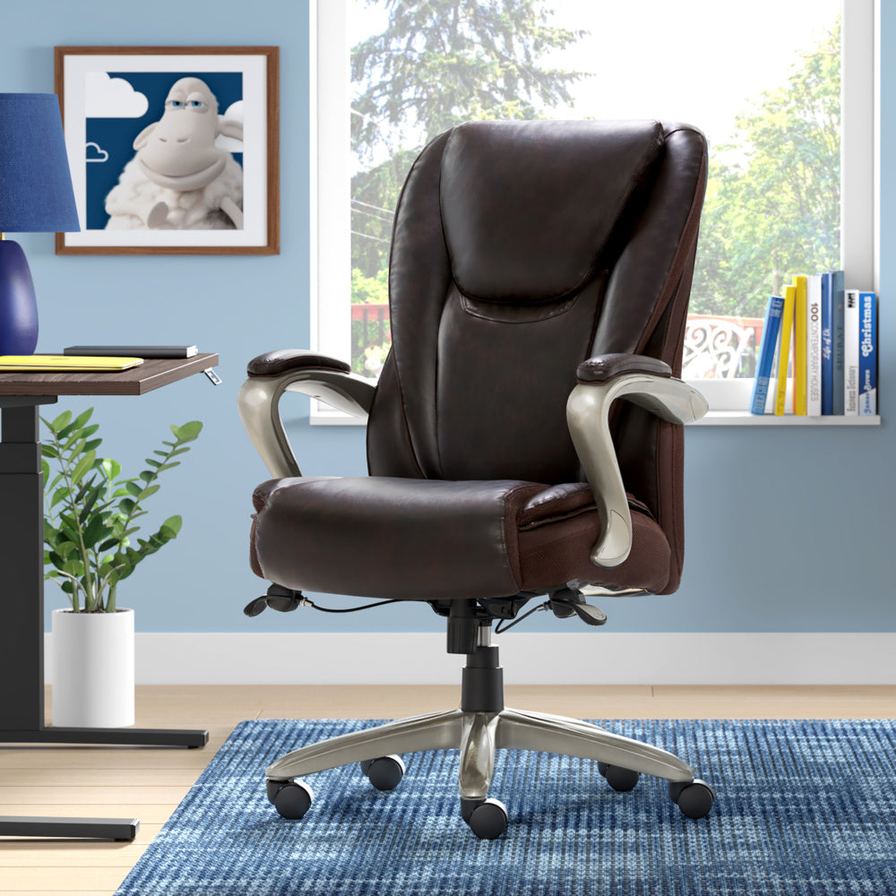 Serta Smart Layers Hensley Big and Tall Executive Chair Brown