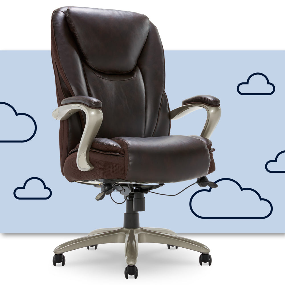 Serta Smart Layers Hensley Big and Tall Executive Chair Brown