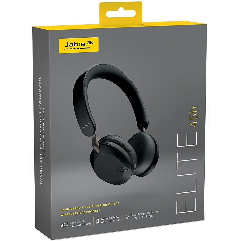 Jabra Elite 45h Headphones Titanium Black