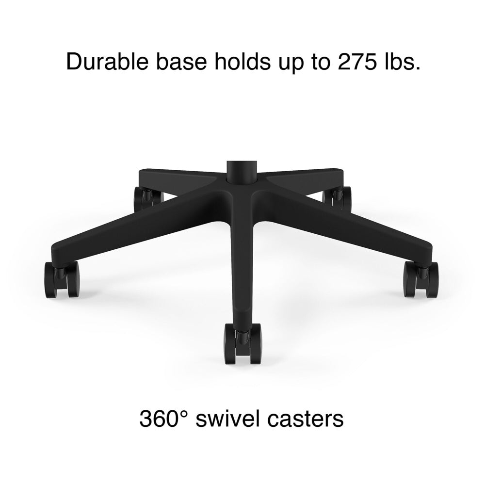 Union & Scale Essentials Mesh Back Fabric Task Chair Black