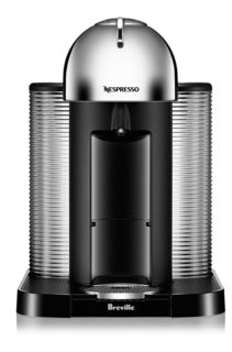 Nespresso Vertuo Coffee and Espresso Breville Machine Chrome