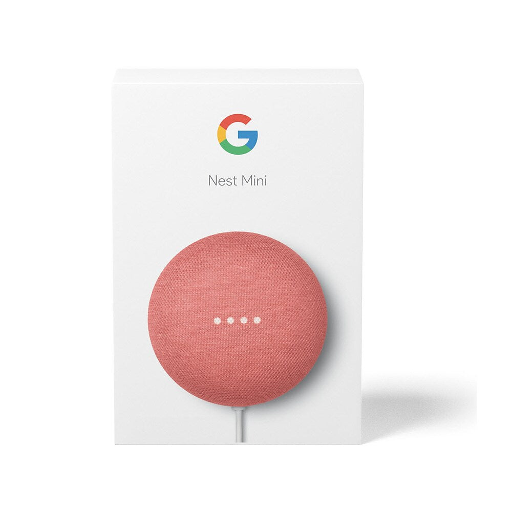Google Nest Mini GA01141-CA Smart Speaker Coral