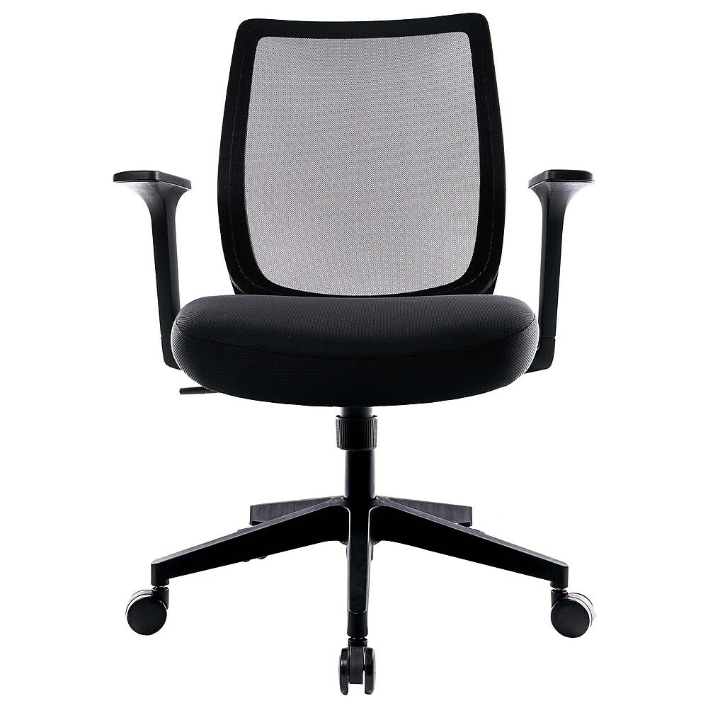 Union & Scale Essentials Mesh Back Fabric Task Chair Black