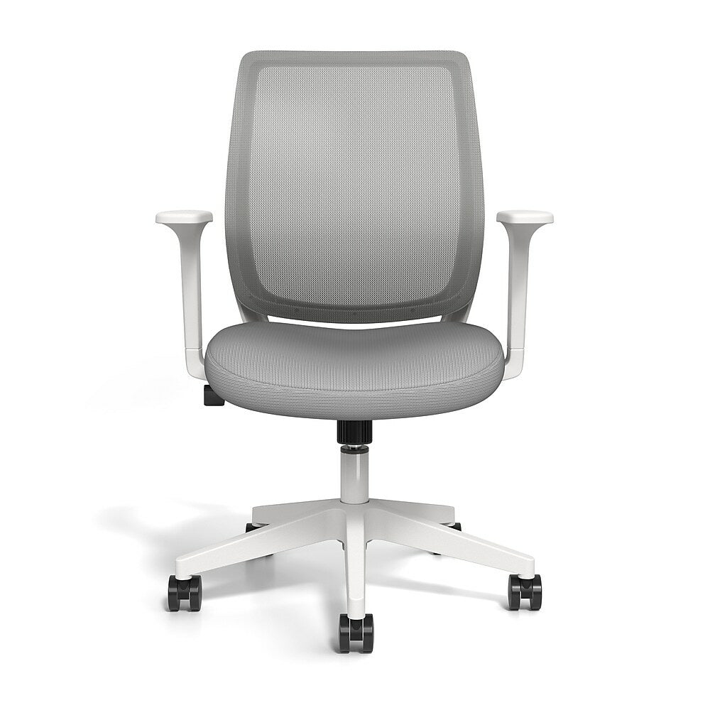 Union and Scale Essentials Mesh Back Fabric Task Chair Grey