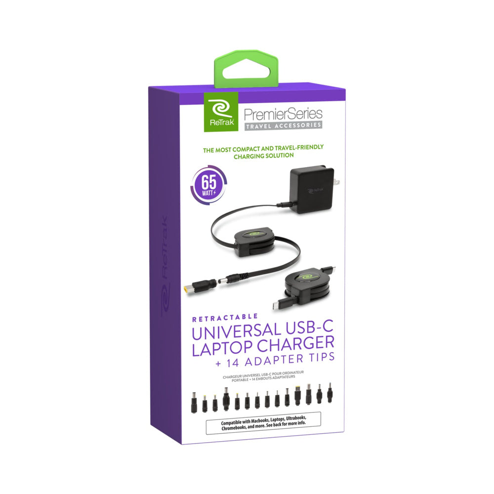 ReTrak ETCHGNBC65U 65W Universal Laptop Charger
