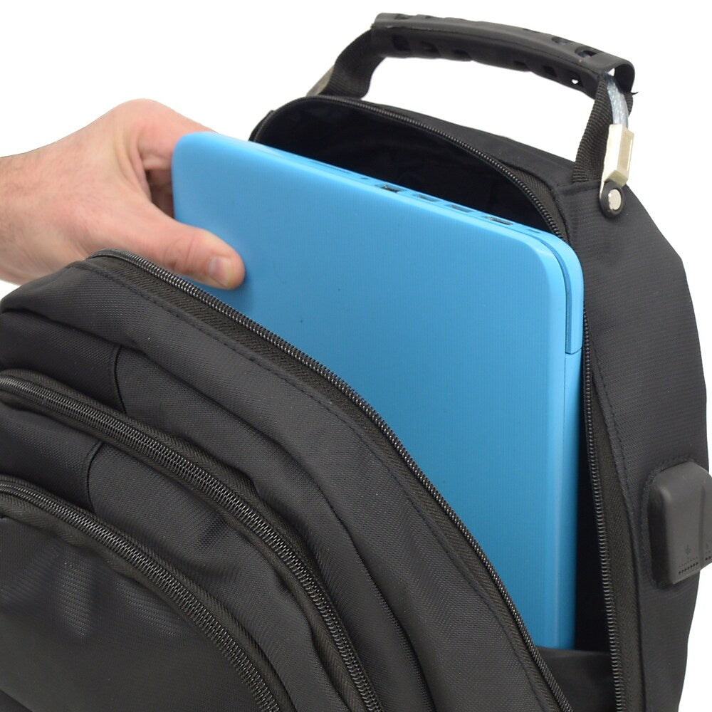 Club Rochelier 18" Multi-Pocket Backpack Black