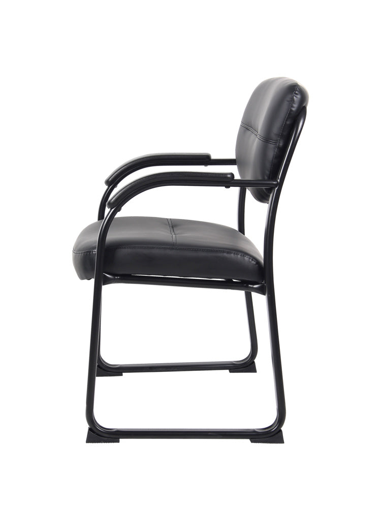 Nicer Furniture Sled Base Side Guest Chair with Arms