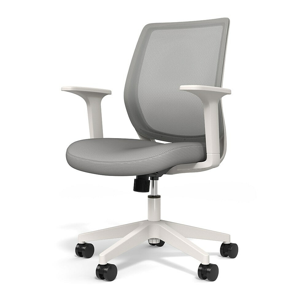 Union and Scale Essentials Mesh Back Fabric Task Chair Grey