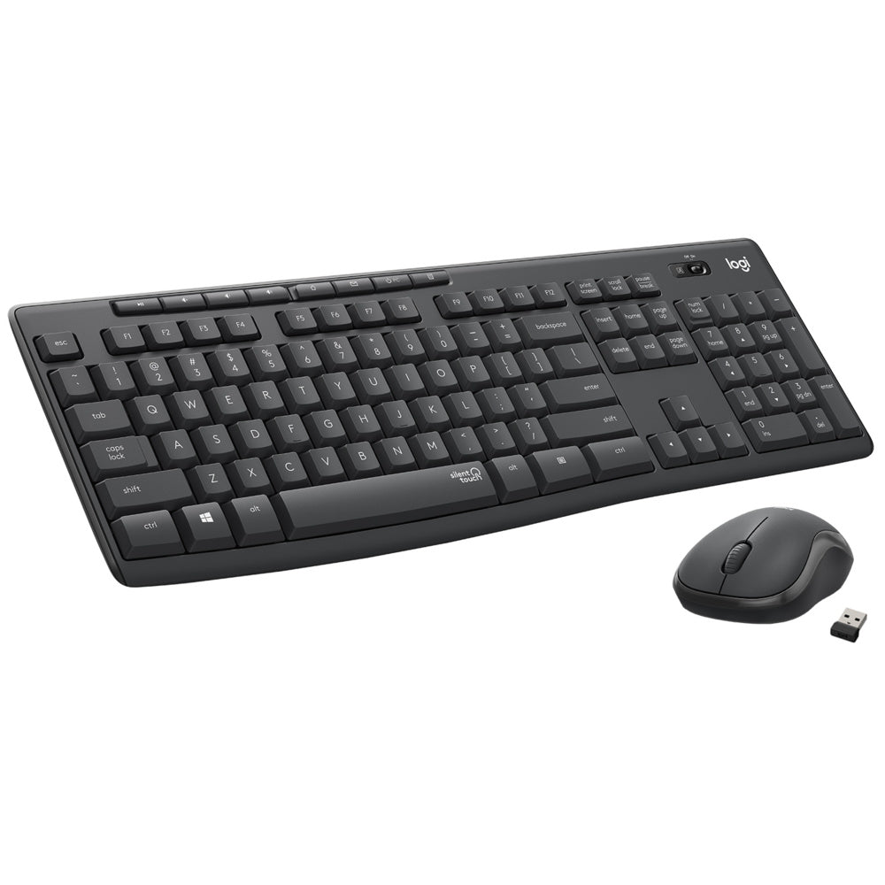 Logitech MK295 Silent Wireless Mouse and Keyboard Graphite