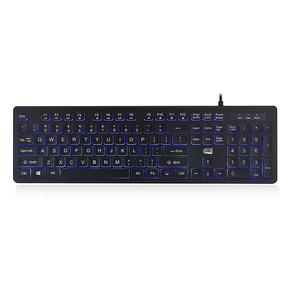 Adesso EasyTouch 139 Large Print Illuminated Keyboard