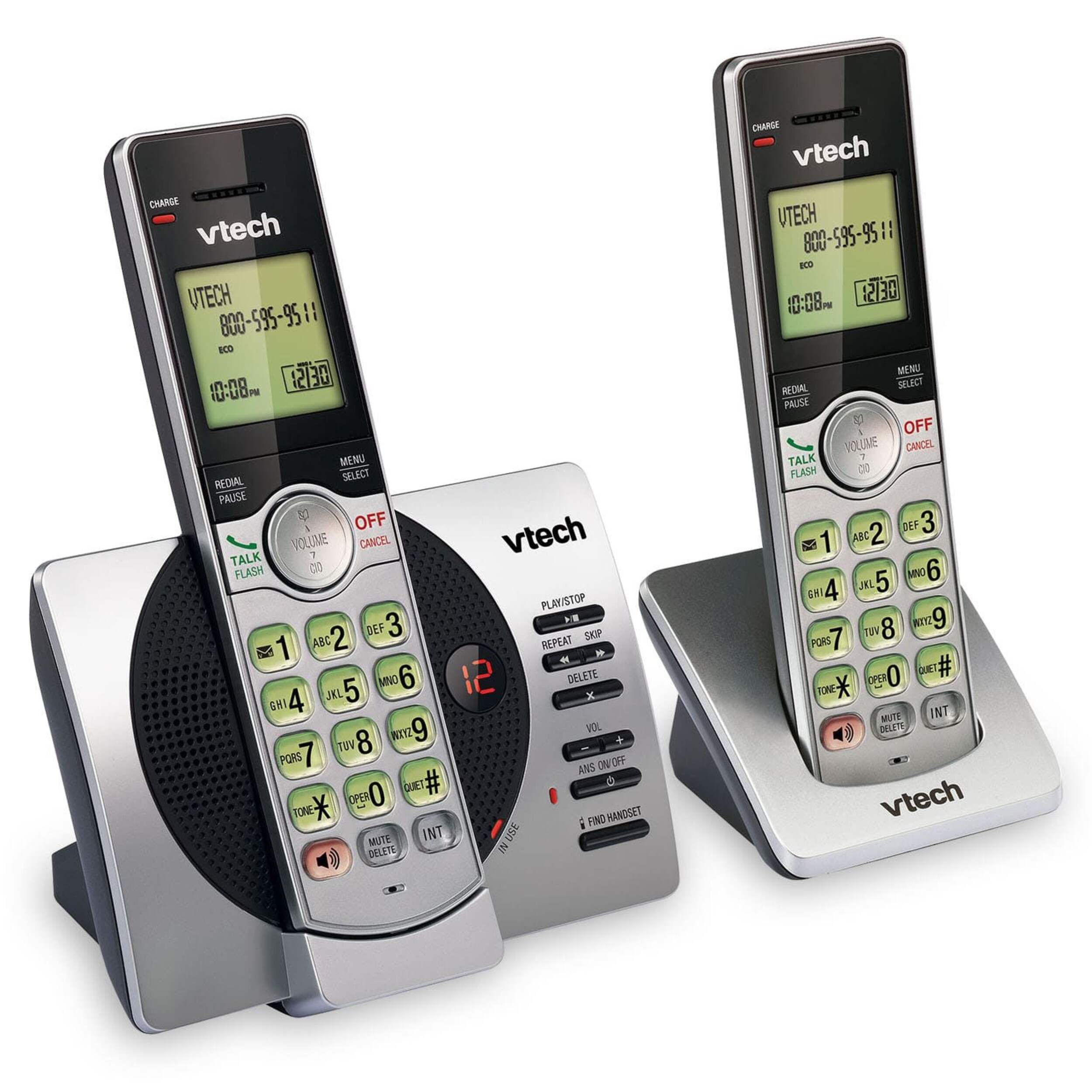 Vtech CS6929-2 2-Handset Cordless Phone with Digital Answering System ...